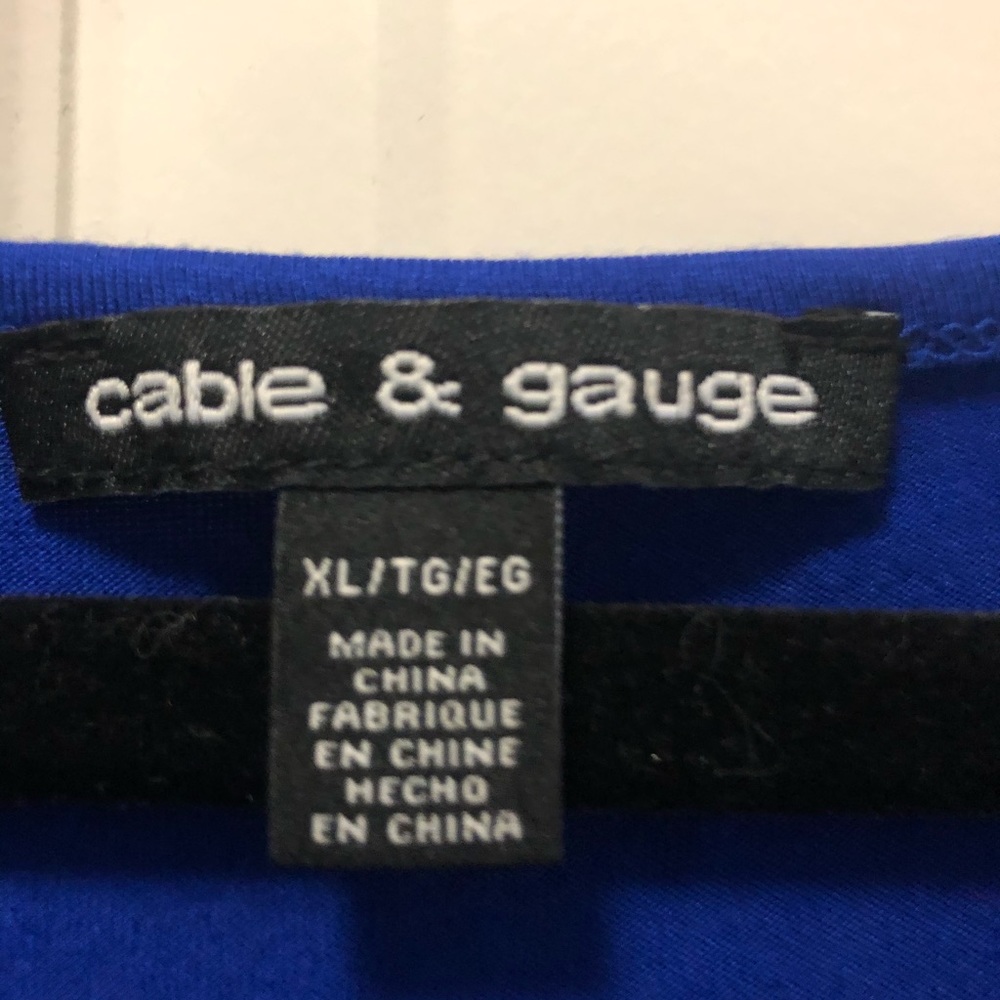 Cable and Gauge beautiful top. - Picture 2 of 5
